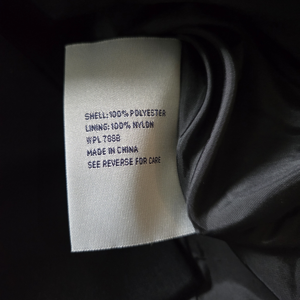 Anne Klein Elegant Black Pea Coat - Picture 5 of 8